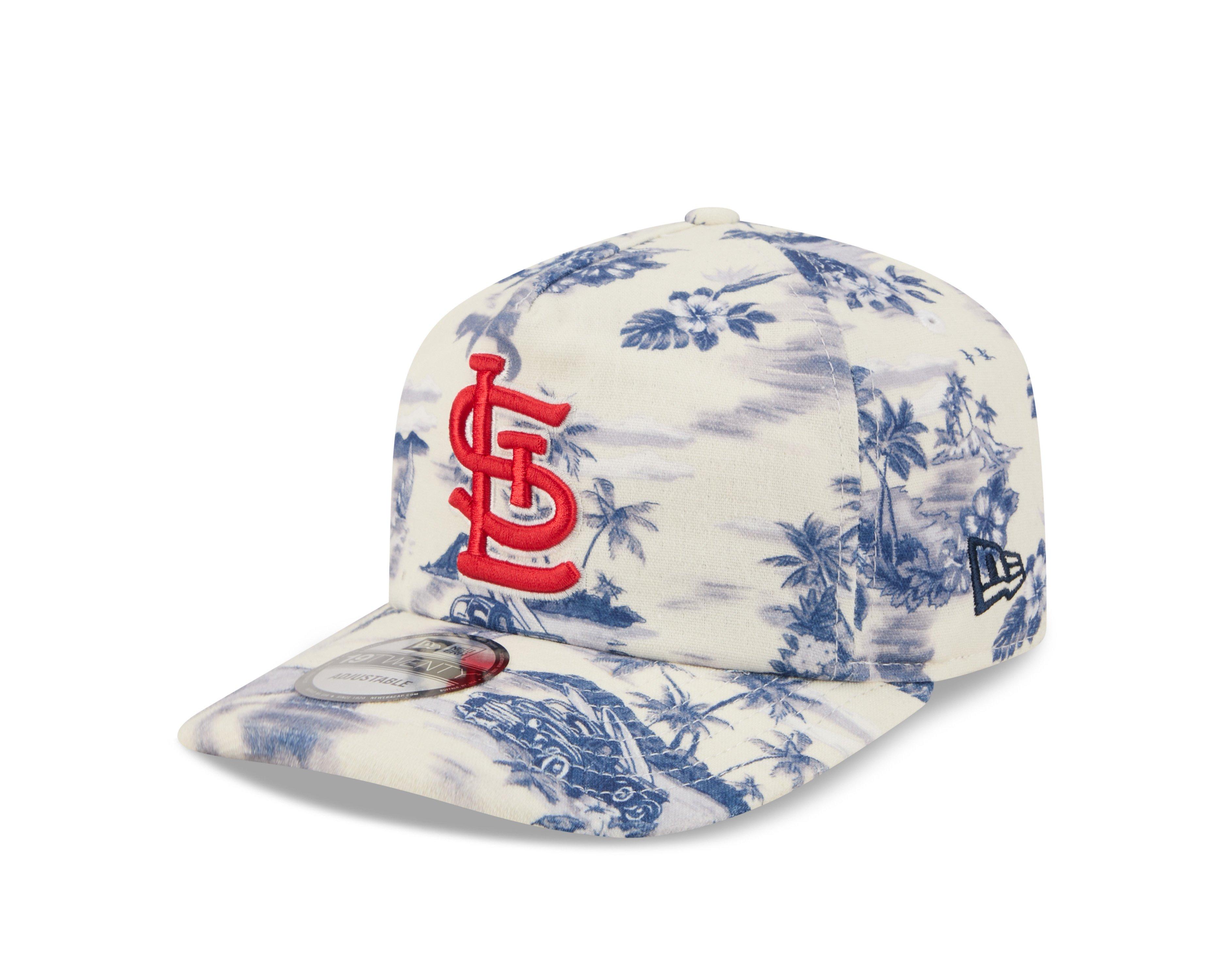 New Era St. Louis Cardinals 19TWENTY Tropical Snapback Hat - White/Navy - WHITE/NAVY